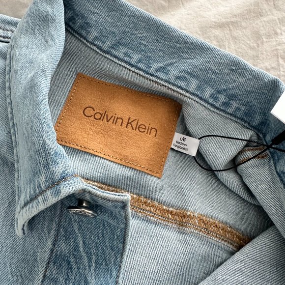 CALVIN KLEIN - Classic Trucker Jacket - Color Marbled Beacon - Picture 5 of 6